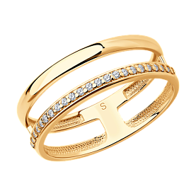 Кольцо SOKOLOV - Серебро 925, Фианит (арт. 93010868)