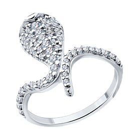 Кольцо SOKOLOV - Серебро 925, Фианит (арт. 94013640)