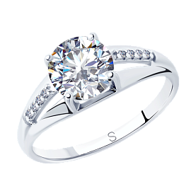 Кольцо SOKOLOV - Серебро 925, Фианит (арт. 94012824)