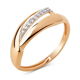 Кольцо ЮФ Династия - Золото 585, Фианит (арт. 018521-1102)