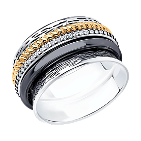 Кольцо SOKOLOV - Серебро 925, Фианит (арт. 95010212)