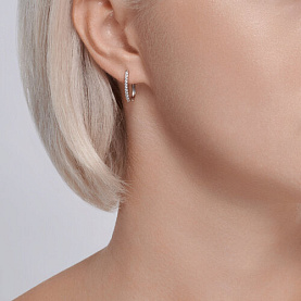 Серьги SOKOLOV - Серебро 925, Топаз, Фианит (арт. 92022830)