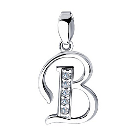 Подвеска SOKOLOV - Серебро 925, Фианит (арт. 94030451)