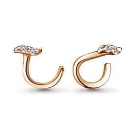 Пирсинг Аквамарин - Золото 375, Фианит (арт. 75572.8)