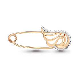 Булавка Аквамарин - Серебро 925 (арт. 72583.6)