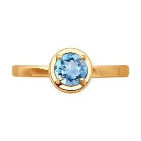 Кольцо SOKOLOV - Золото 585, Топаз (арт. 716419)