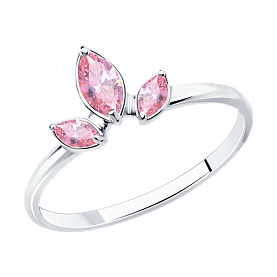 Кольцо SOKOLOV - Серебро 925, Фианит (арт. 94013492)