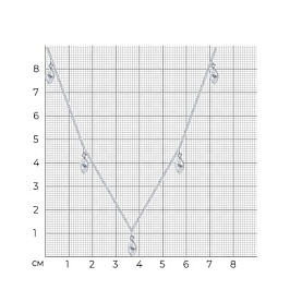 Колье SOKOLOV - Серебро 925, Фианит (арт. 94070683)