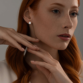 Серьги SOKOLOV - Серебро 925, Фианит (арт. 93022385)