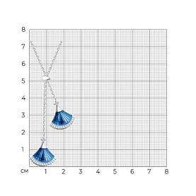 Колье Diamant - Серебро 925, Фианит, Эмаль (арт. 94-170-02298-2)