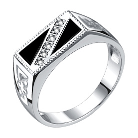 Кольцо Talant - Серебро 925, Агат, Фианит (арт. 21-72-0801-17545)