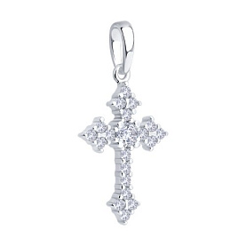 Подвеска SOKOLOV - Серебро 925, Фианит (арт. 94033284)