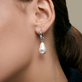 Серьги SOKOLOV - Серебро 925, Жемчуг культивированный (арт. 92025391)