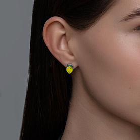 Серьги Diamant - Серебро 925, Эмаль (арт. 94-120-02145-1)