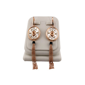 Серьги Кабаровских - Серебро 925, Оникс, Перламутр (арт. 12-7030-6287)