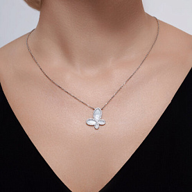 Колье SOKOLOV - Серебро 925, Фианит, Эмаль (арт. 94070765)