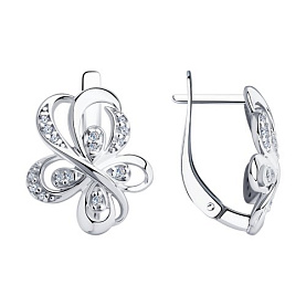 Серьги Diamant - Серебро 925, Фианит (арт. 94-120-00758-1)