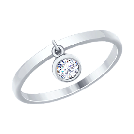 Кольцо SOKOLOV - Серебро 925, Фианит (арт. 94012526)