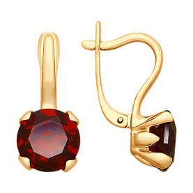 Серьги SOKOLOV - Золото 375, Гранат (арт. 37725305)