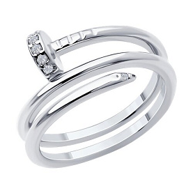 Кольцо Diamant - Серебро 925, Фианит (арт. 94-110-02016-1)