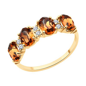 Кольцо SOKOLOV - Серебро 925, Кристалл, Фианит (арт. 93011110)