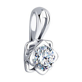 Подвеска SOKOLOV - Серебро 925, Фианит (арт. 94032827)