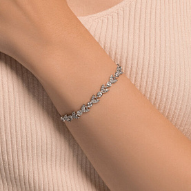 Браслет SOKOLOV - Серебро 925, Фианит (арт. 94051237)