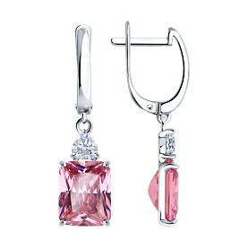 Серьги SOKOLOV - Серебро 925, Фианит (арт. 94026762)