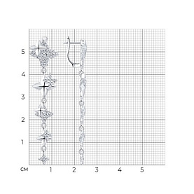 Серьги SOKOLOV - Серебро 925, Фианит (арт. 94027317)