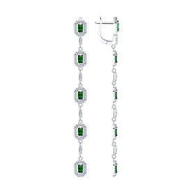 Серьги SOKOLOV - Серебро 925, Фианит (арт. 94027048)