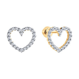 Серьги SOKOLOV - Серебро 925, Фианит (арт. 93022485)