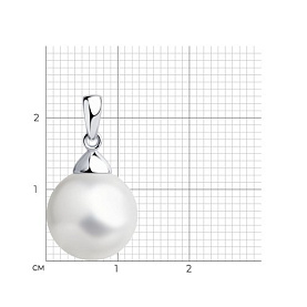 Подвеска Diamant - Серебро 925, Жемчуг имитация (арт. 94-130-01181-1)