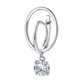 Серьга SOKOLOV - Серебро 925, Фианит (арт. 94170094)