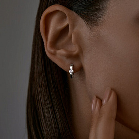 Серьги SOKOLOV - Серебро 925, Фианит (арт. 94020415)