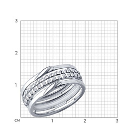 Кольцо SOKOLOV - Серебро 925, Фианит (арт. 94014839)