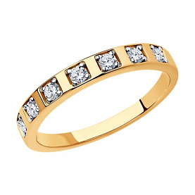 Кольцо SOKOLOV - Серебро 925, Фианит (арт. 93011025)