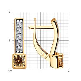 Серьги Diamant - Серебро 925, Фианит (арт. 93-120-01553-2)