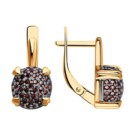 Серьги Diamant - Серебро 925, Фианит (арт. 93-120-01991-2)