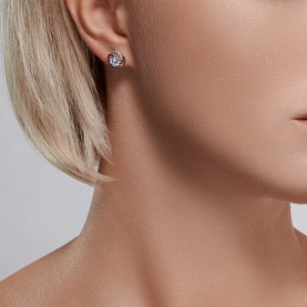 Серьги SOKOLOV - Серебро 925, Фианит (арт. 94026054)