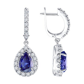 Серьги SOKOLOV - Серебро 925, Фианит (арт. 94027354)