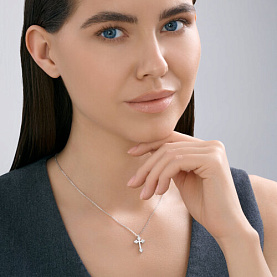 Колье SOKOLOV - Серебро 925, Фианит (арт. 94071279-91)