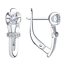 Серьги Diamant - Серебро 925, Фианит (арт. 94-120-00592-1)