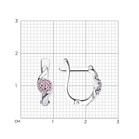 Серьги Diamant - Серебро 925, Фианит (арт. 94-120-01130-1)