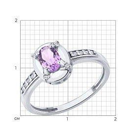 Кольцо SOKOLOV - Серебро 925, Аметист (арт. 92014872)