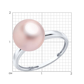 Кольцо Diamant - Серебро 925, Жемчуг синтетический (арт. 94-110-00099-1)