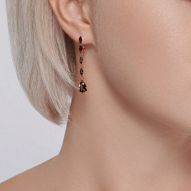 Серьги SOKOLOV - Серебро 925, Раухтопаз (арт. 92022833)