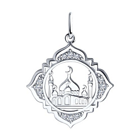 Подвеска SOKOLOV - Серебро 925, Фианит (арт. 94031245)