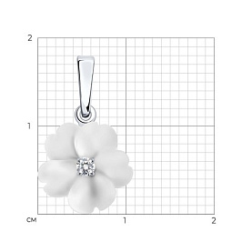 Подвеска Diamant - Серебро 925, Кварц, Фианит (арт. 94-330-01243-1)