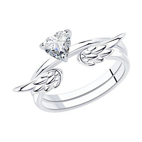 Кольцо SOKOLOV - Серебро 925, Фианит (арт. 94013289)