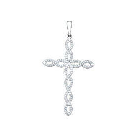 Подвеска SOKOLOV - Серебро 925, Фианит (арт. 94030101)